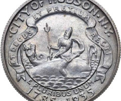 Монета City of Hudson, NY, ½ долара 1935, США, США