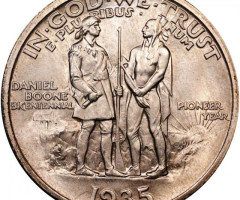Монета Daniel Boone, ½ долара 1935, США, США