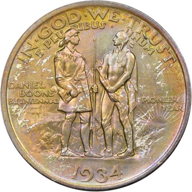 Монета Daniel Boone, ½ долара 1934, США, США