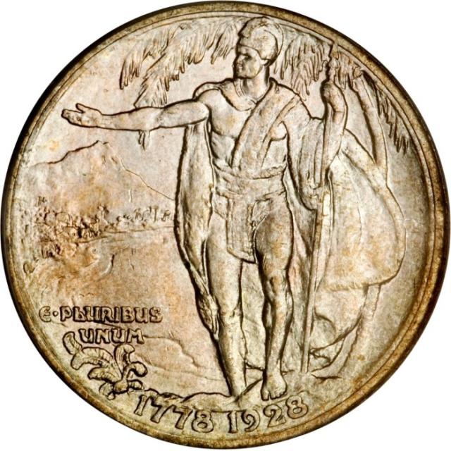 Монета Discovery of Hawaiian Islands, ½ долара 1928, США, США
