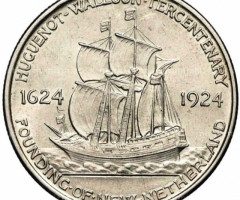 Монета Founding of New Netherland, ½ долара 1924, США, США
