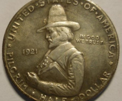Монета Pilgrims, ½ долара 1921, США, США