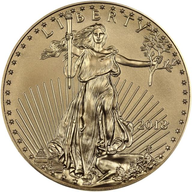 Монета Американський золотий орел, 50 доларів 2018, США, США