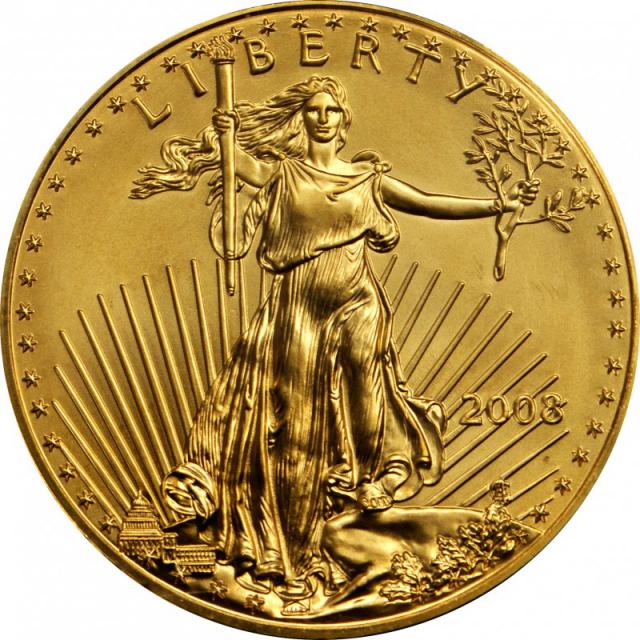 Монета Американський золотий орел, 50 доларів 2008, США, США