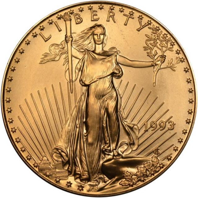 Монета Американський золотий орел, 50 доларів 1993, США, США