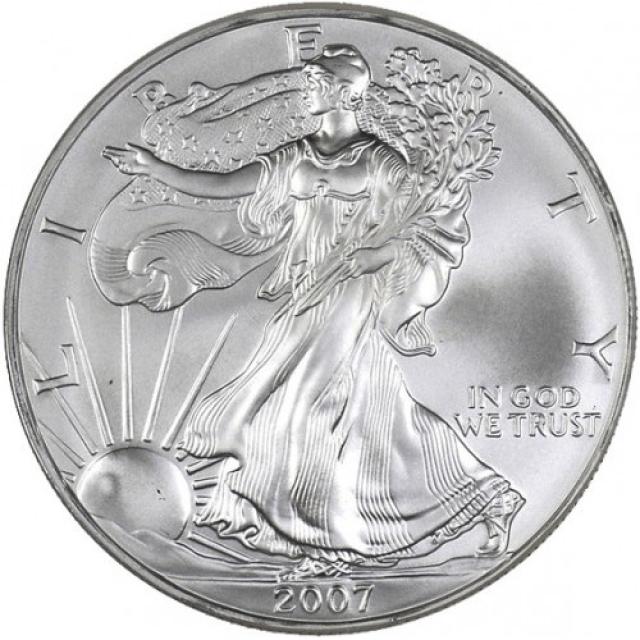 Монета Американський срібний орел, 1 долар 2007, США, США