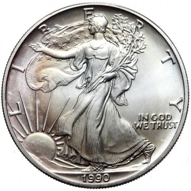 Монета Американський срібний орел, 1 долар 1990, США, США