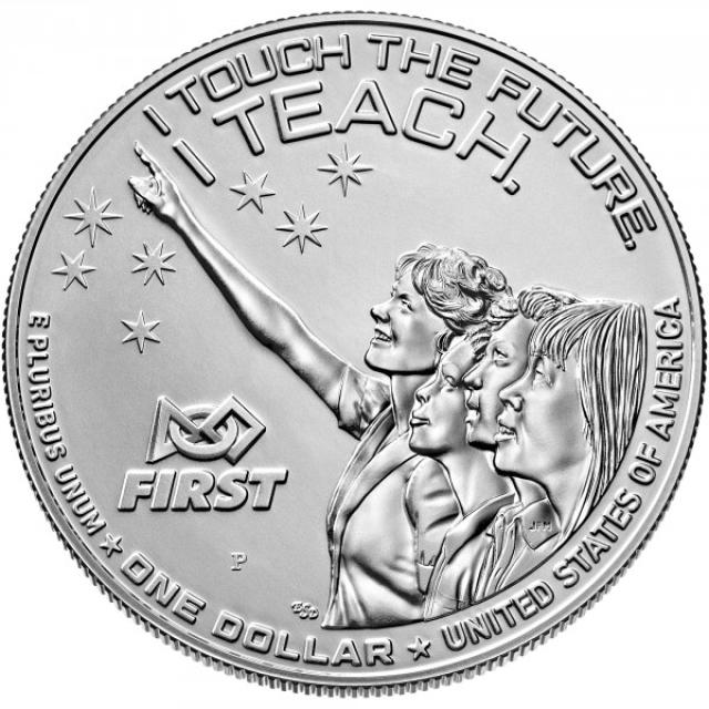 Монета Кріста Маколіфф, 1 долар 2021, США, США