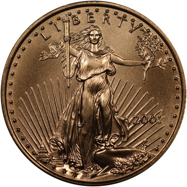 Монета Американський золотий орел, 10 доларів 2001, США, США