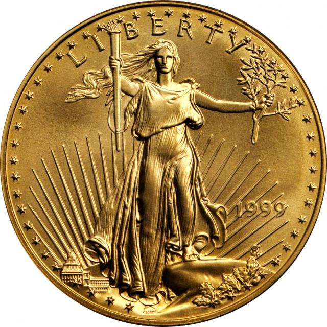 Монета Американський золотий орел, 10 доларів 1999, США, США