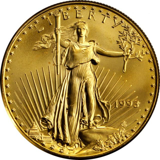 Монета Американський золотий орел, 10 доларів 1993, США, США