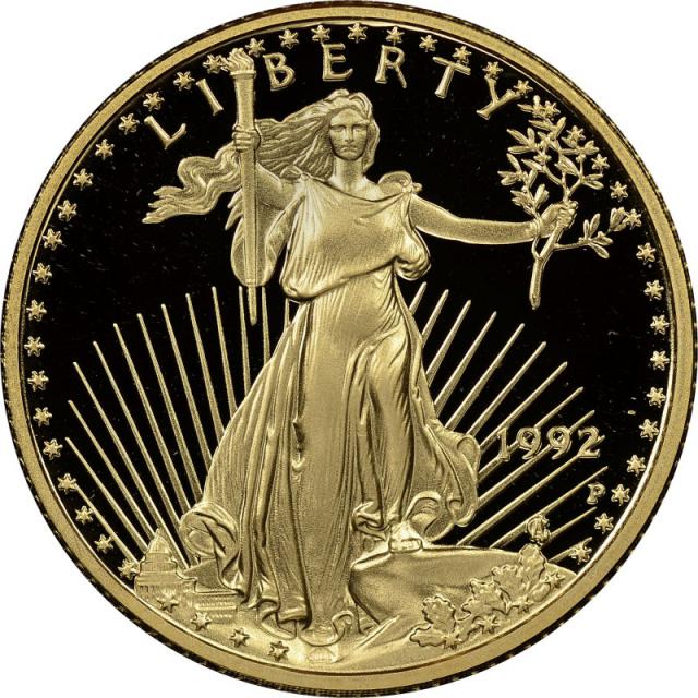 Монета Американський золотий орел, 10 доларів 1992, США, США