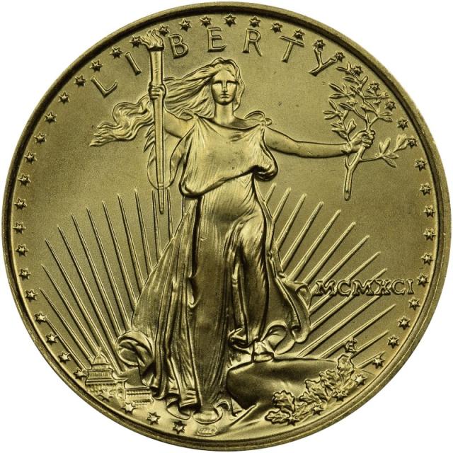 Монета Американський золотий орел, 10 доларів 1991, США, США
