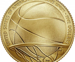 Монета Баскетбольний зал слави, 5 доларів 2020, США, США