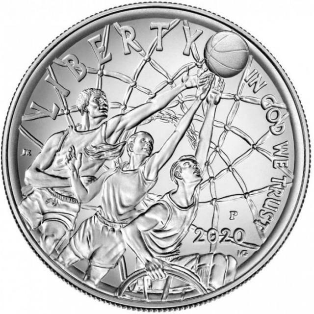 Монета Баскетбольний зал слави, 1 долар 2020, США, США