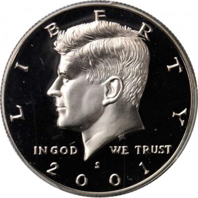 Монета Кеннеді Півдолара, ½ долара 2001, США, США