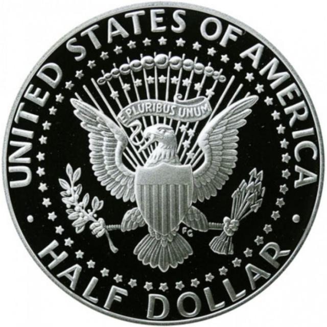 Монета Кеннеді Півдолара, ½ долара 1996, США, США