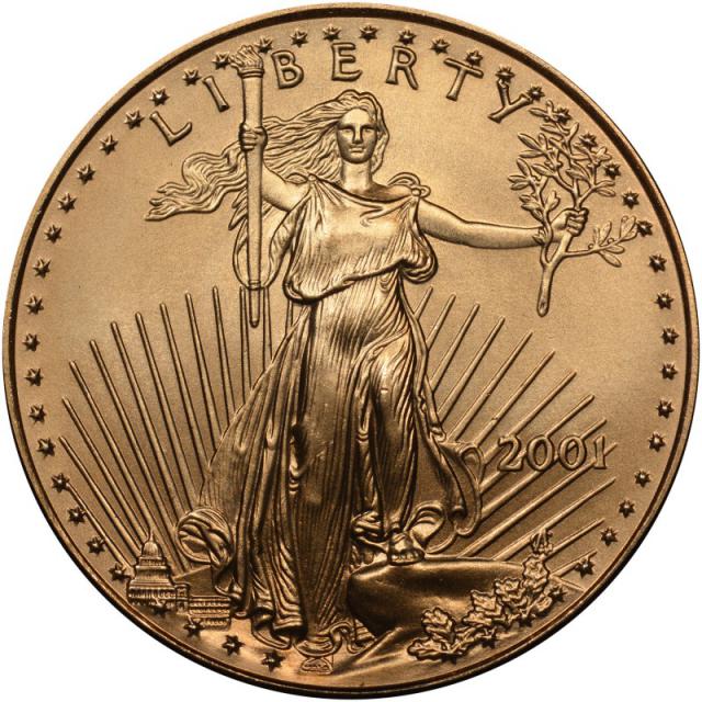 Монета Американський золотий орел, 25 доларів 2001, США, США