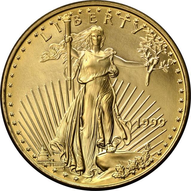 Монета Американський золотий орел, 25 доларів 1999, США, США