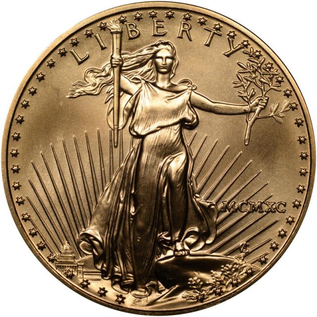 Монета Американський золотий орел, 25 доларів 1990, США, США