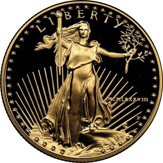 Монета Американський золотий орел, 25 доларів 1988, США, США