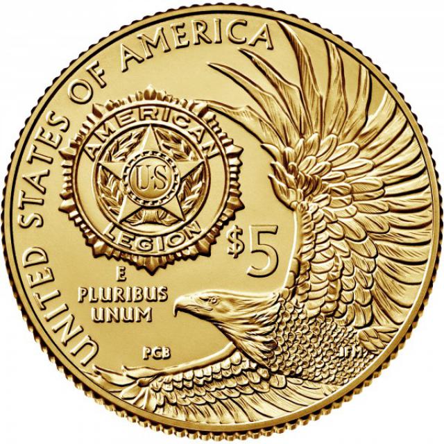 Монета American Legion, 5 доларів 2019, США, США