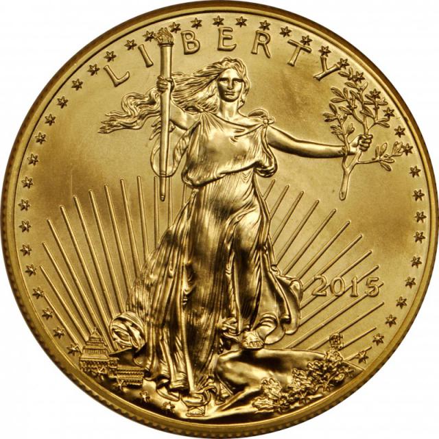 Монета Американський золотий орел, 5 доларів 2015, США, США