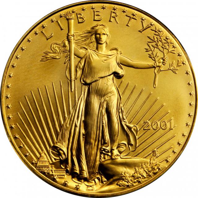 Монета Американський золотий орел, 5 доларів 2001, США, США