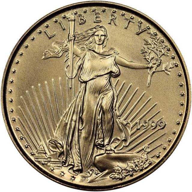 Монета Американський золотий орел, 5 доларів 1999, США, США