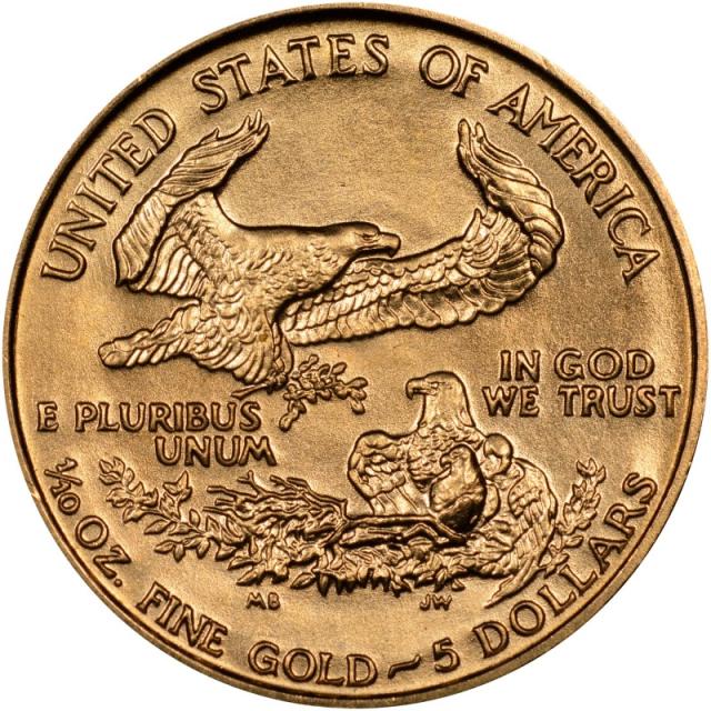 Монета Американський золотий орел, 5 доларів 1990, США, США