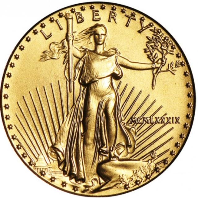 Монета Американський золотий орел, 5 доларів 1989, США, США