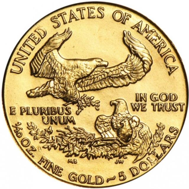 Монета Американський золотий орел, 5 доларів 1989, США, США