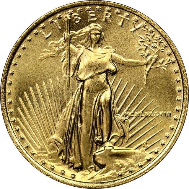 Монета Американський золотий орел, 5 доларів 1988, США, США
