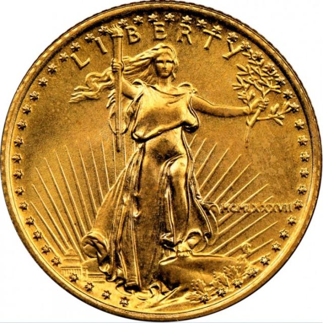 Монета Американський золотий орел, 5 доларів 1987, США, США