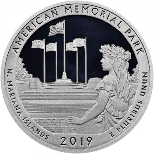Монета Американський Меморіальний Парк, ¼ долара 2019, США, Прекрасна Америка Квотери