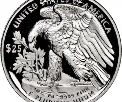 Монета Американський паладієвий орел, 25 доларів 2018, США, США