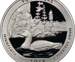 Монета Національний парк Вояджерс, ¼ долара 2018, США, Прекрасна Америка Квотери