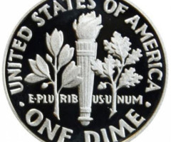 Монета Roosevelt Dime, 1 дайм 2010, США, США