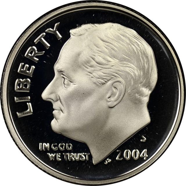 Монета Roosevelt Dime, 1 дайм 2004, США, США