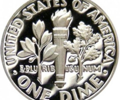 Монета Roosevelt Dime, 1 дайм 2000, США, США