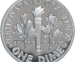 Монета Roosevelt Dime, 1 дайм 1993, США, США
