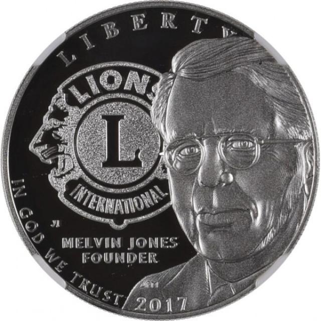 Монета Lions Club International, 1 долар 2017, США, США