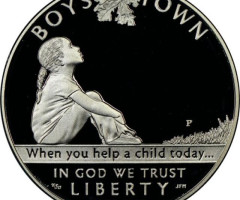 Монета Boys Town, 1 долар 2017, США, США