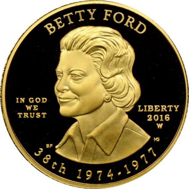 Монета Бетті Форд (1974-1977), 10 доларів 2016, США, Перші леді