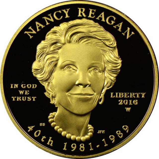 Монета Ненсі Рейган (1981-1989), 10 доларів 2016, США, Перші леді