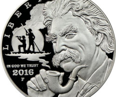 Монета Марк Твен, 1 долар 2016, США, США