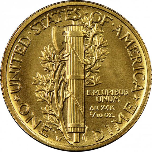Монета Mercury Dime, 1 дайм 2016, США, США