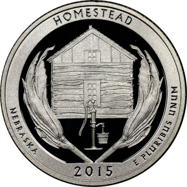Монета Національний монумент Гомстед, ¼ долара 2015, США, Прекрасна Америка Квотери