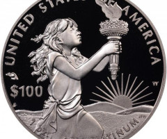 Монета Американський Платиновий орел, 100 доларів 2014, США, США