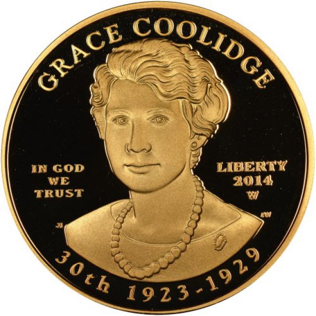 Монета Грейс Кулідж (1923-1929), 10 доларів 2014, США, Перші леді